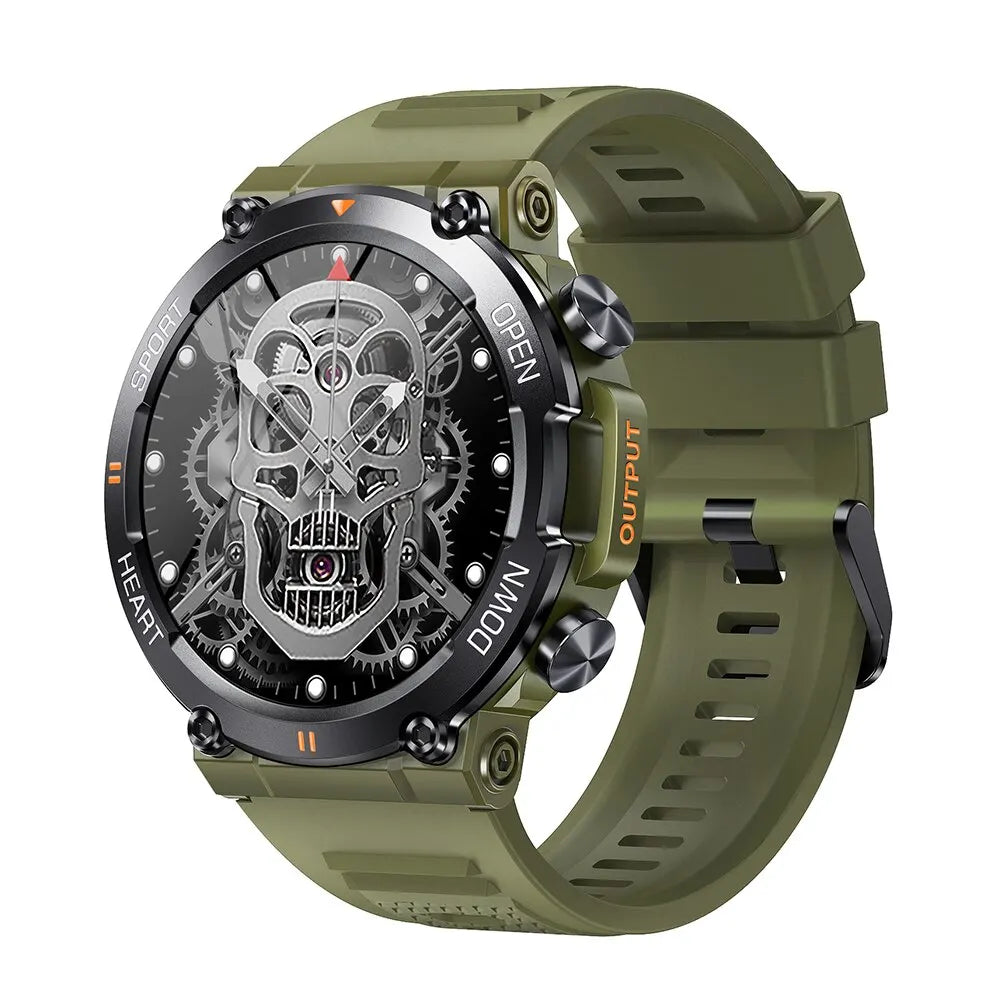 Premium Men's Smart Watch - HD Bluetooth Call Fitness Tracker
