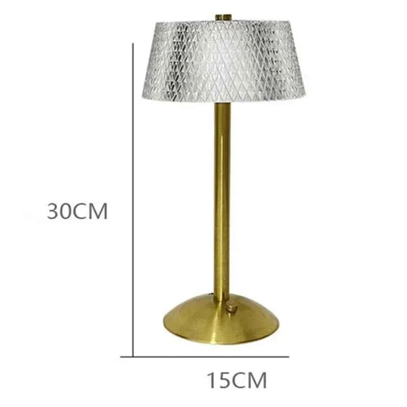 Luxury Rechargeable LED Table Lamp - Tricolor Touch Control