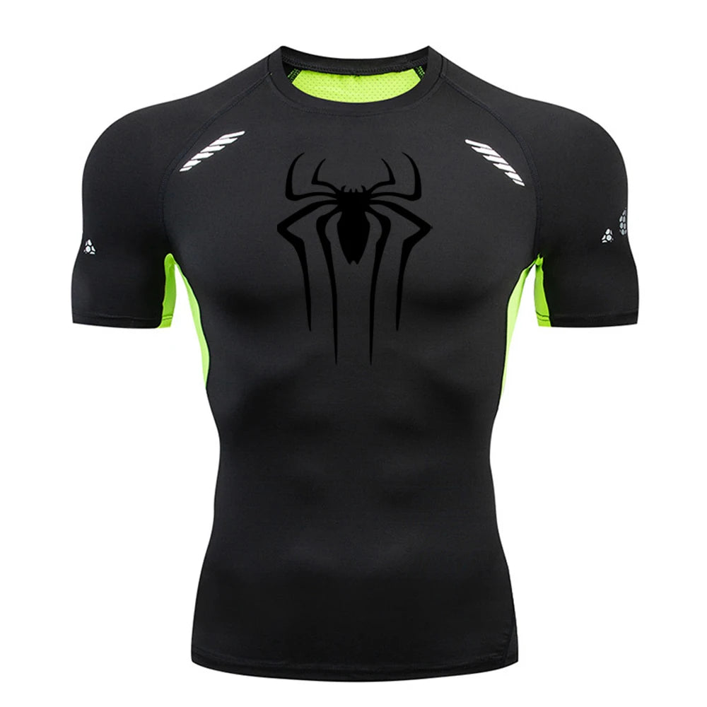 Premium Men's Compression Shirt - Quick-Drying Gym & Running Jersey