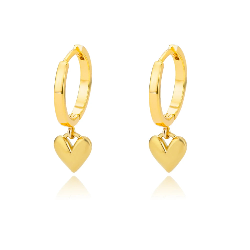 Elegant Star Hoop Earrings - Stainless Steel Y2K Jewelry
