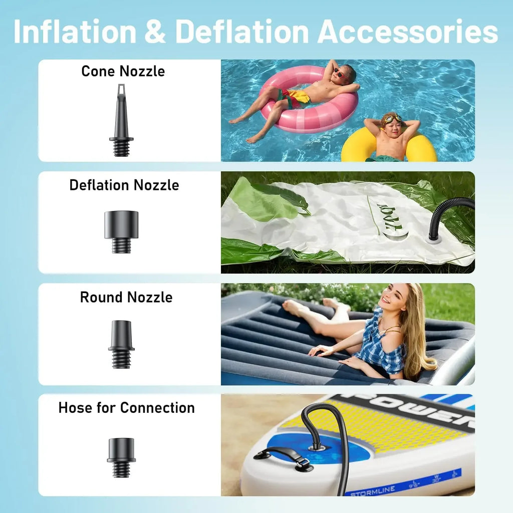 Portable Jump Starter with Air Compressor - 2500A Power Bank