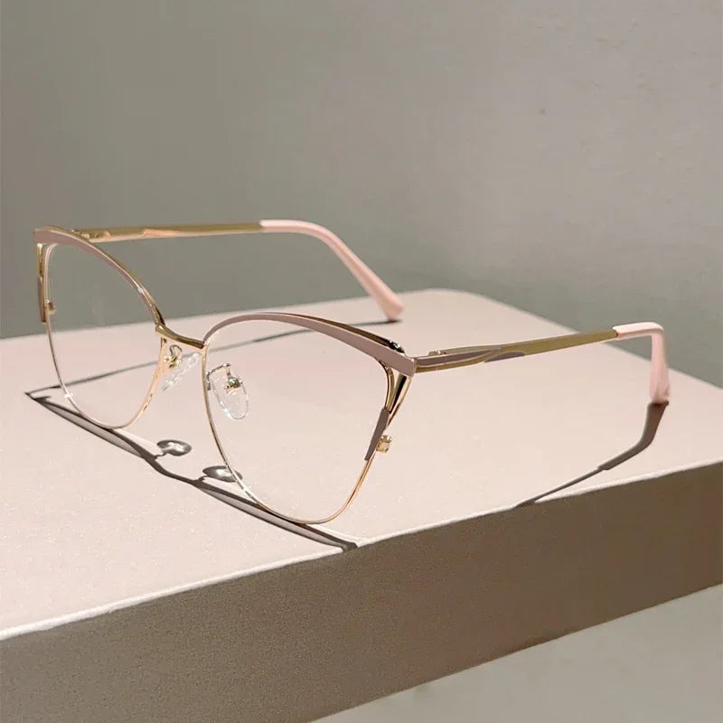 Luxury Oversized Cat Eye Glasses - Vintage Optical Frames