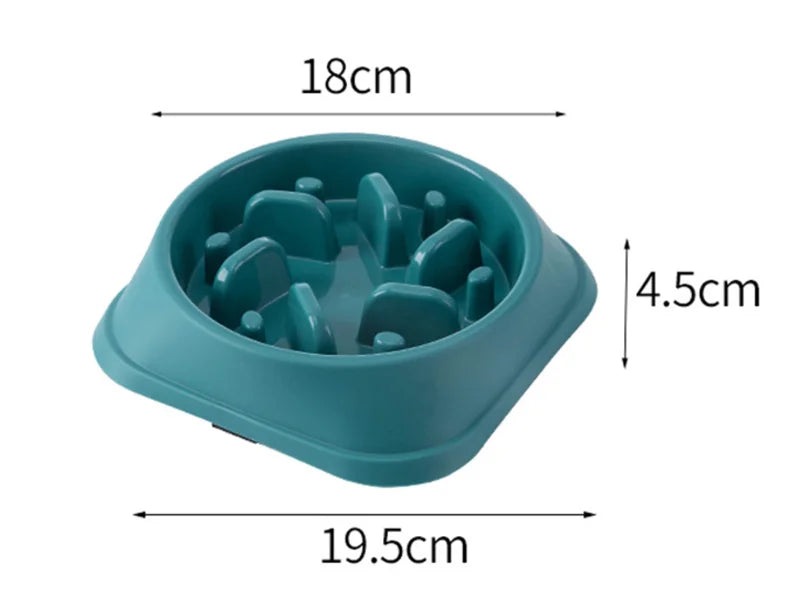 Premium Pet Slow Feeder Bowl - Healthy Eating Solution