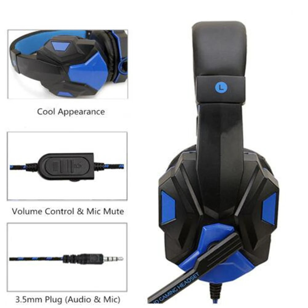Premium Wired Gaming Headset - 120° Adjustable & Noise Cancelling