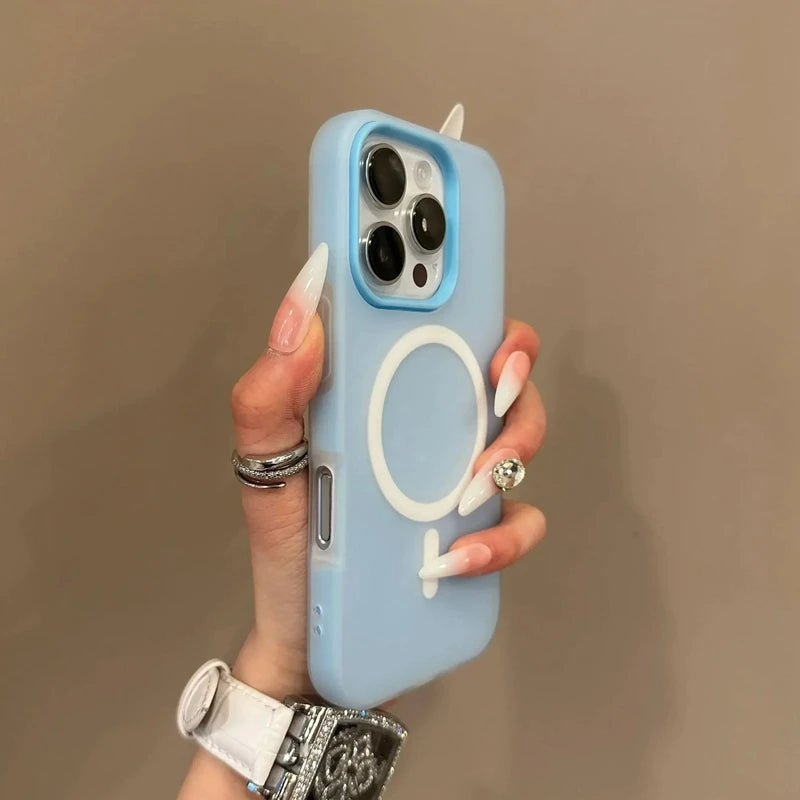 Luxury Candy Color Magnetic Phone Case - Wireless Bumper Cover