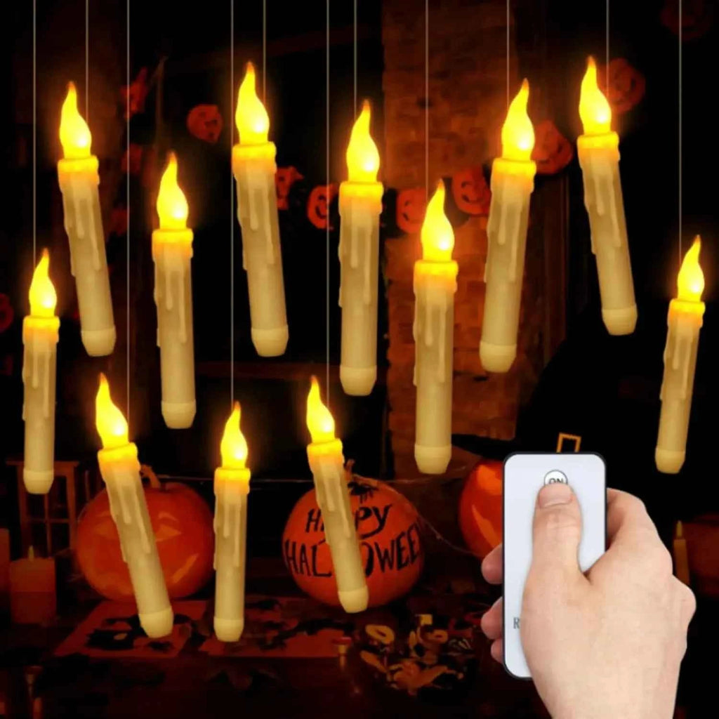 Magical Floating Candles with Wand Control - Realistic LED Decor