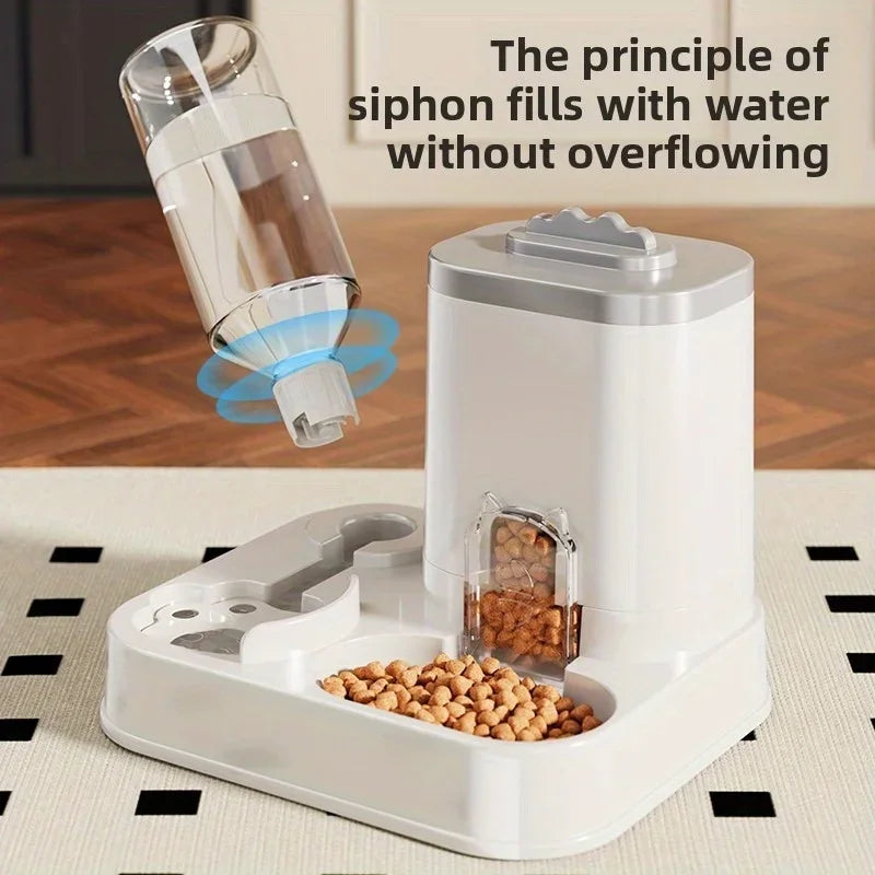 Premium Automatic Pet Feeder & Water Dispenser - Large Capacity