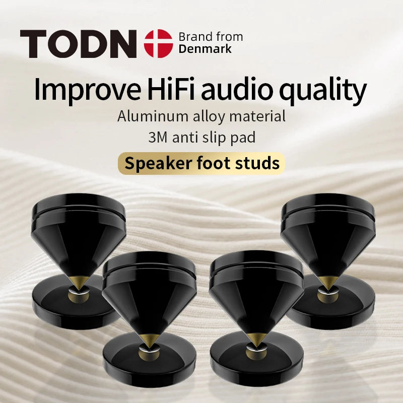 Premium Speaker Isolation Spikes - Aluminum Alloy Cone Feet