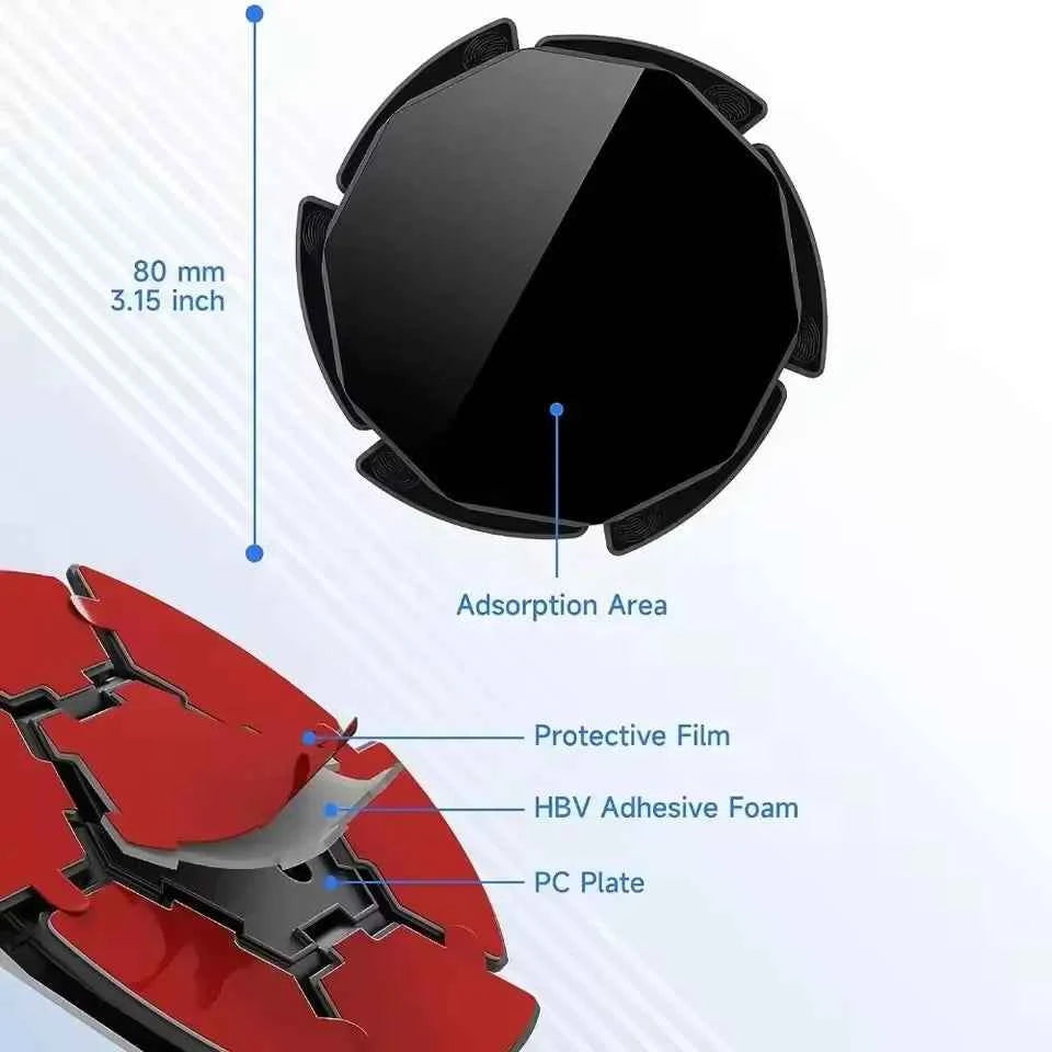 Premium Dashboard Mounting Pad - Secure Adhesive Disc for Car Phone Mounts