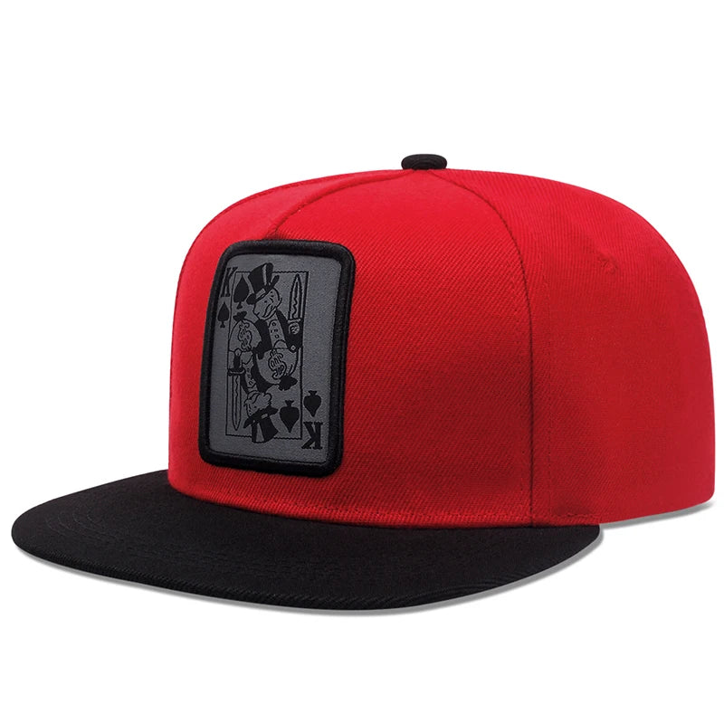 Premium Hip Hop Caps - Playing Card Snapback