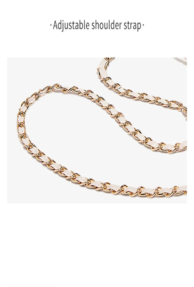 Elegant Chain Shoulder Bag - Sequined Embellishments