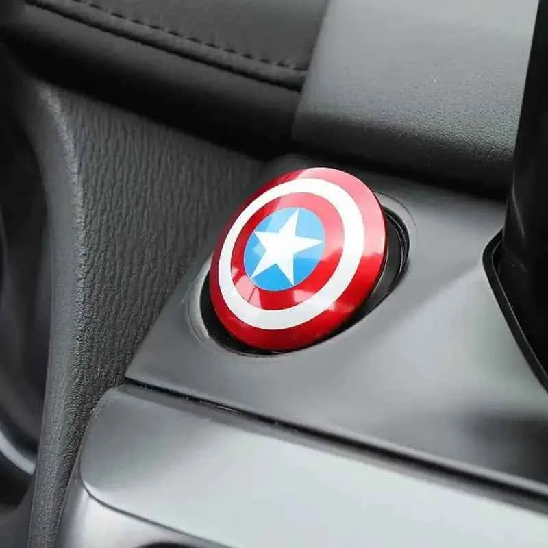 Premium Anime Car Ignition Start Button Cover & Stickers