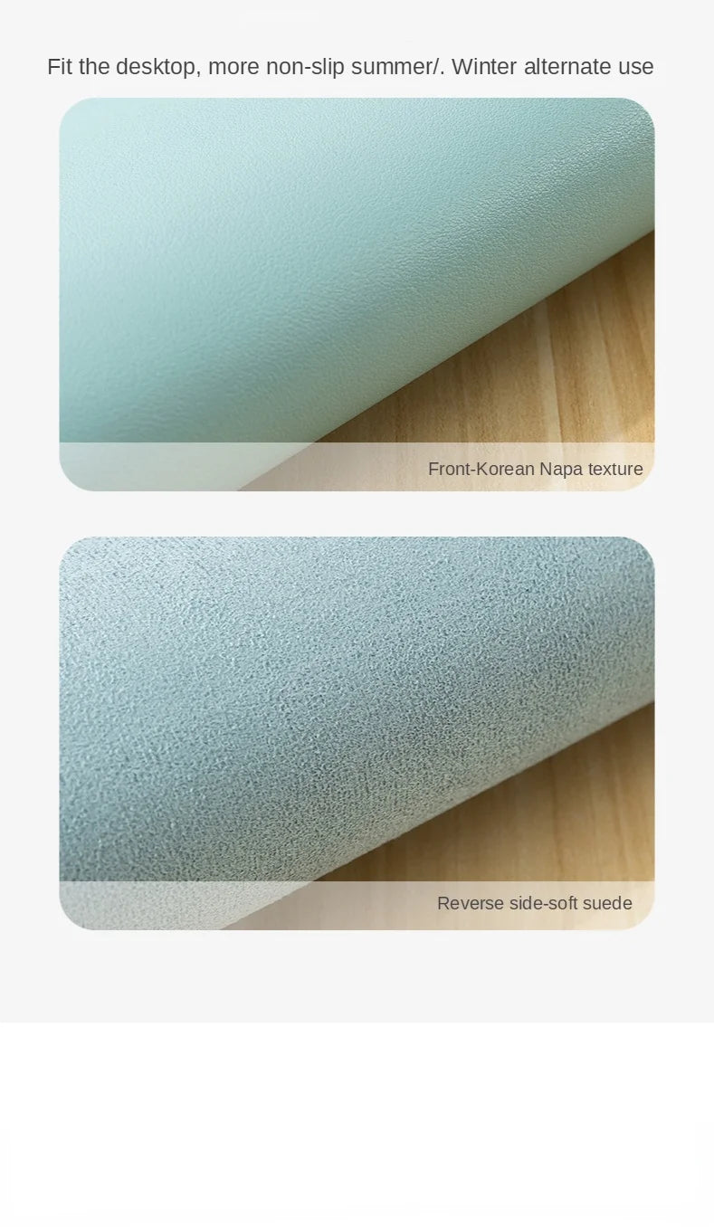 Premium Leather Mouse Pad - Non-Slip & Waterproof