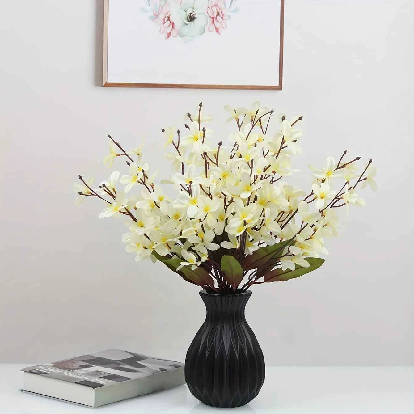 Elegant Plastic Home Vase - Modern Minimalist Decor