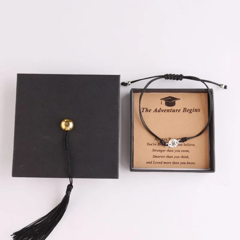 Premium Graduation Gift Set - Doctoral Cap Box & Compass