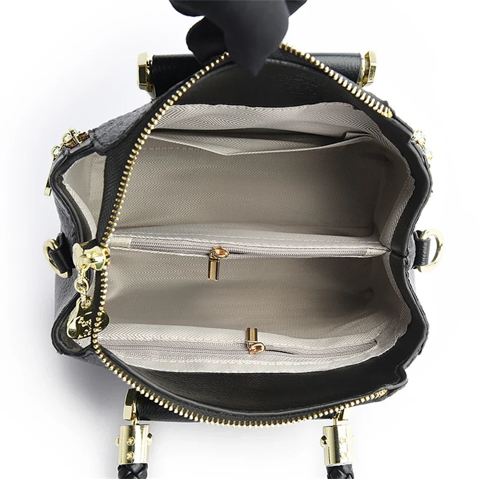 Elegant Designer Crossbody Bag - Premium Soft Leather