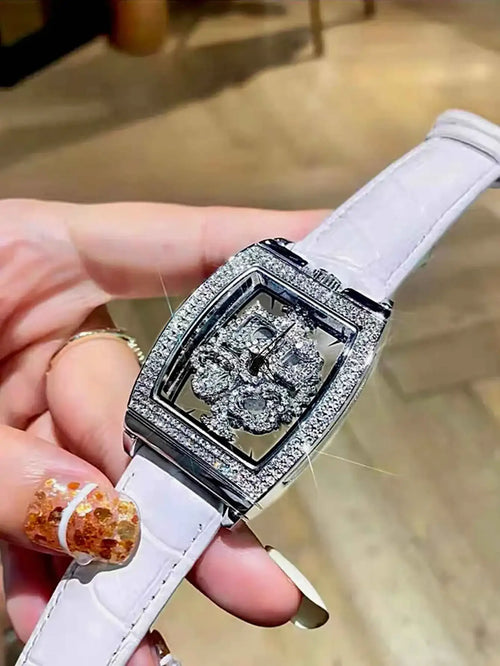 Elegant Luxury Women's Quartz Watch - Diamond Accented