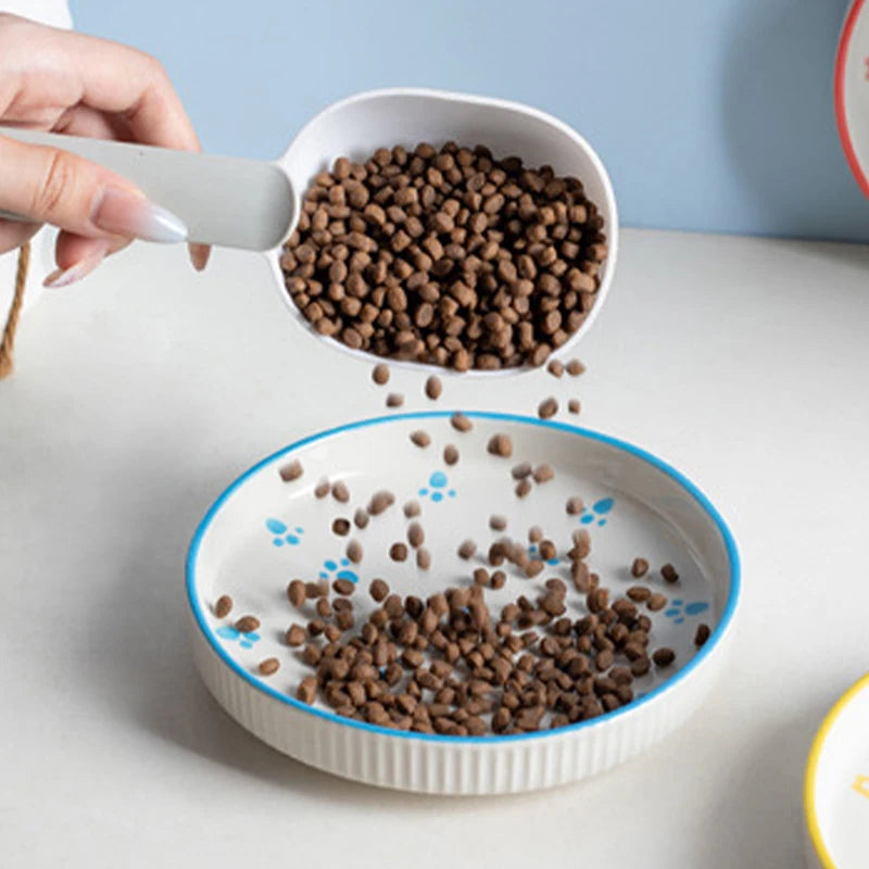 Premium Ceramic Cat Bowl - Elevated Feeding & Water Dish