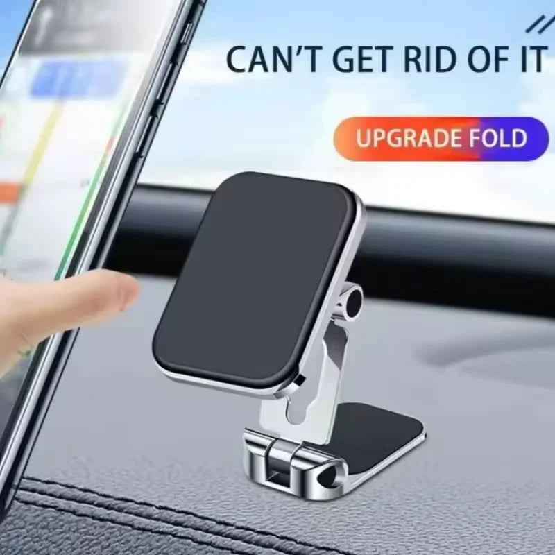 Universal Magnetic Phone Car Mount - Obsidian Black Alloy Holder