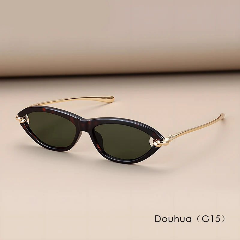 Luxury Cat Eye Tortoiseshell Sunglasses - UV400 Protection