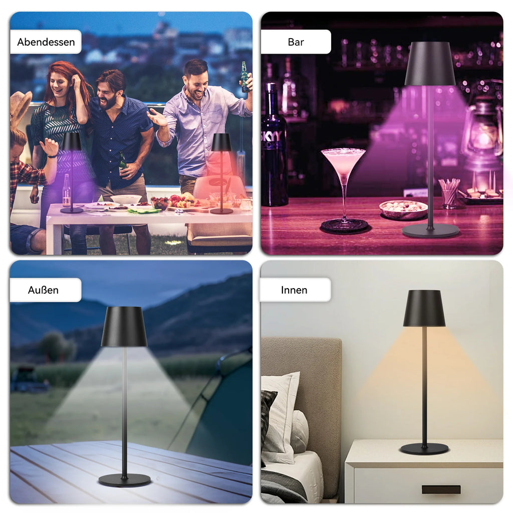 Premium USB Rechargeable Desk Lamp - 3-Color Dimmable Touch
