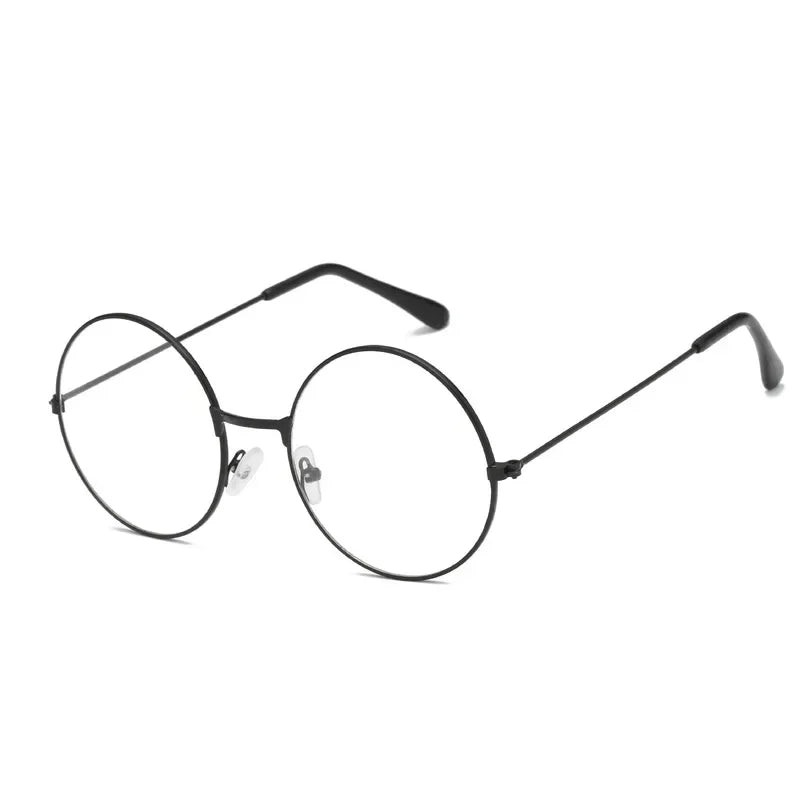Retro Round Metal Glasses - Vintage Cosplay & Fashion Frames