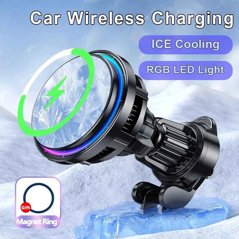Premium Ice Cooling Magnetic Wireless Car Charger