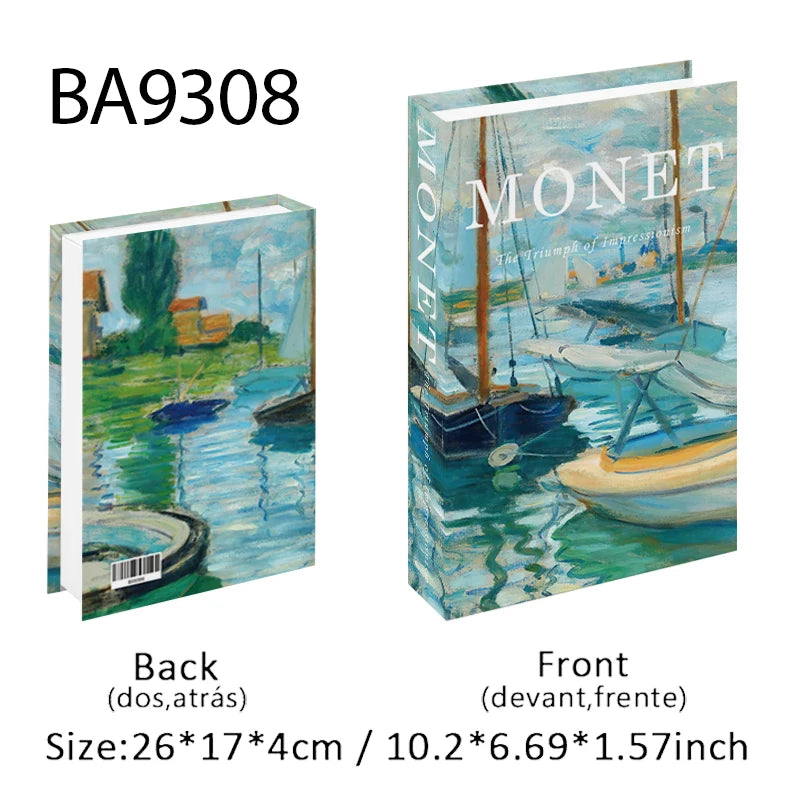 Elegant Luxury Decorative Books - Van Gogh Monet Picasso Series
