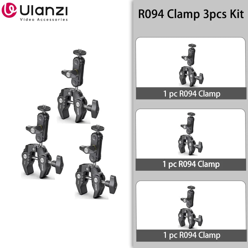 Professional Metal Super Clamp - Secure Camera & Light Mount