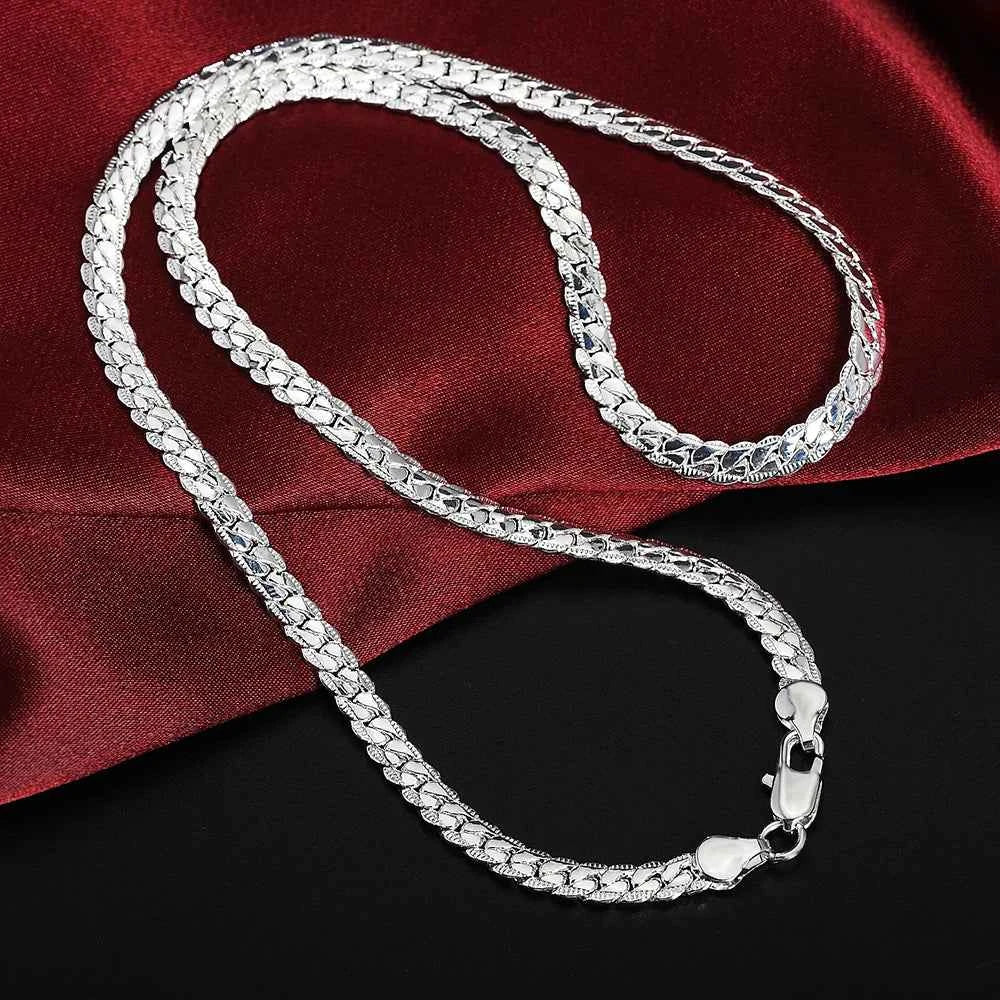 Elegant 925 Silver Necklace Chain - Premium Link Jewelry