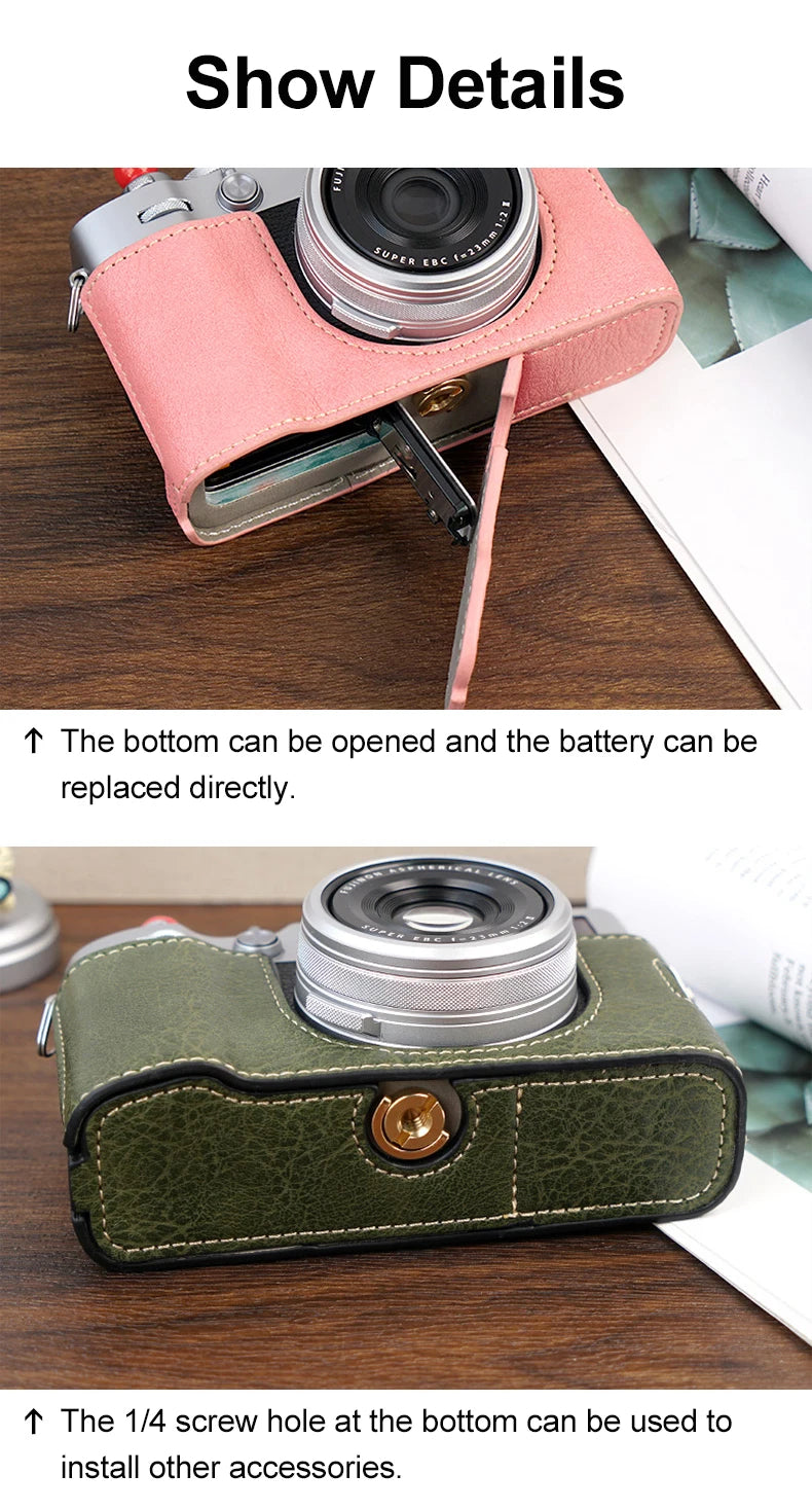 Premium Fujifilm X100VI Half Case with Strap