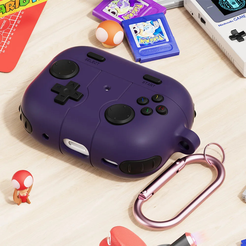 Premium 3D Gaming AirPods Case - Silicone with Keychain