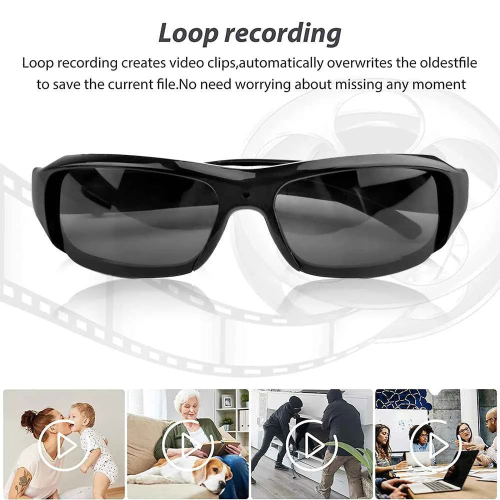 HD 1080P Glasses Camera - Portable Outdoor Video Recorder