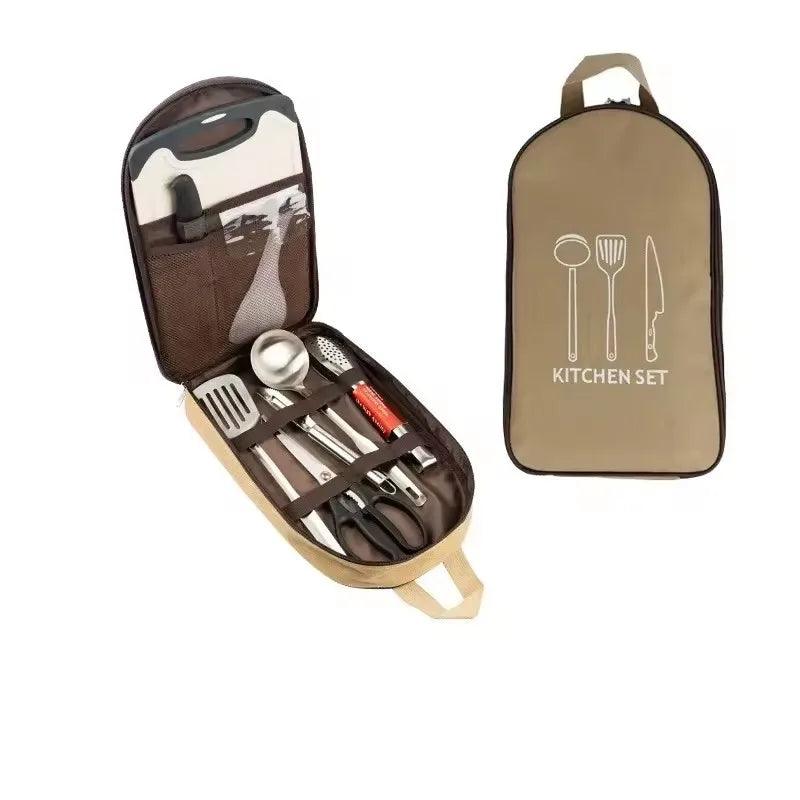 Premium Camping Cookware Set - Portable Stainless Steel