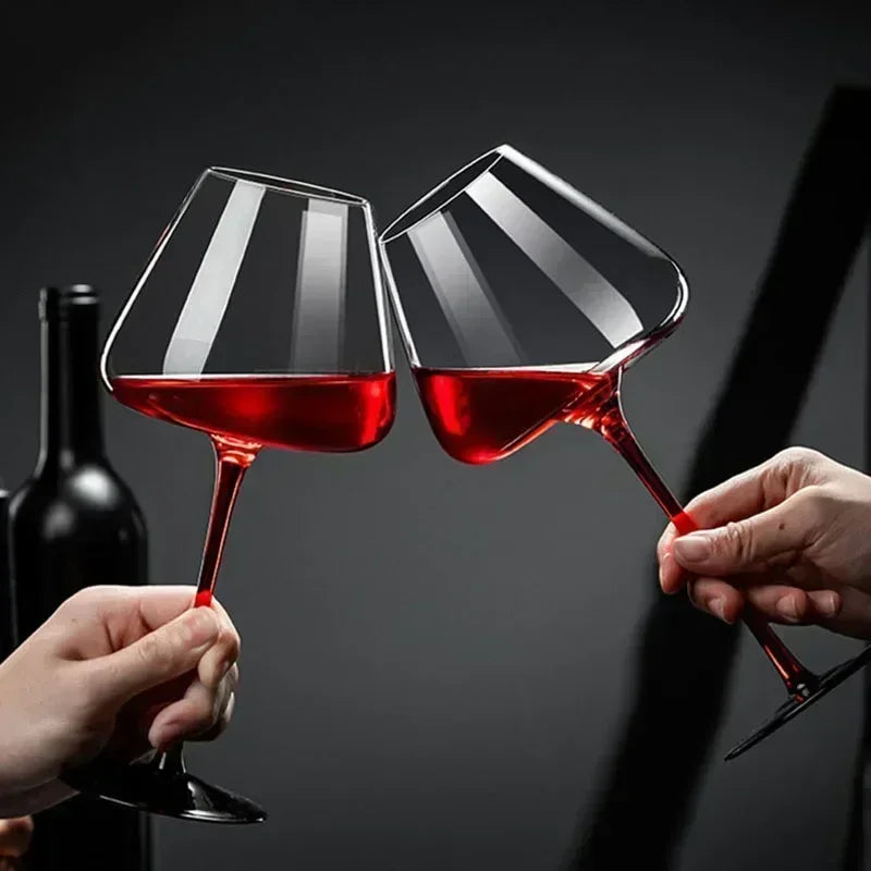 Elegant Crystal Red Wine Glass - Premium Goblet Design