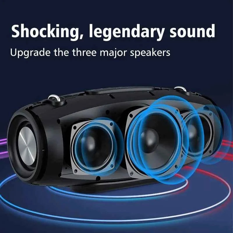 Portable Bluetooth Speaker - 60W Heavy Bass Wireless Audio