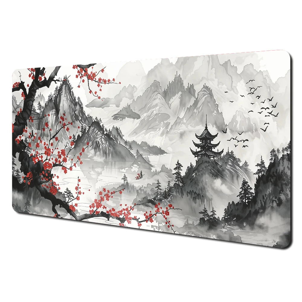 Premium Large Mouse Pad - Anti-Slip Art Landscape Desk Mat