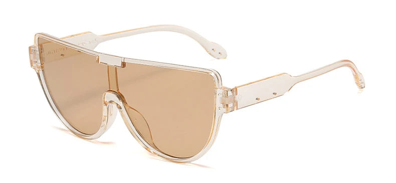 Vintage Semi-Round Sunglasses - Premium UV400 Fashion Eyewear