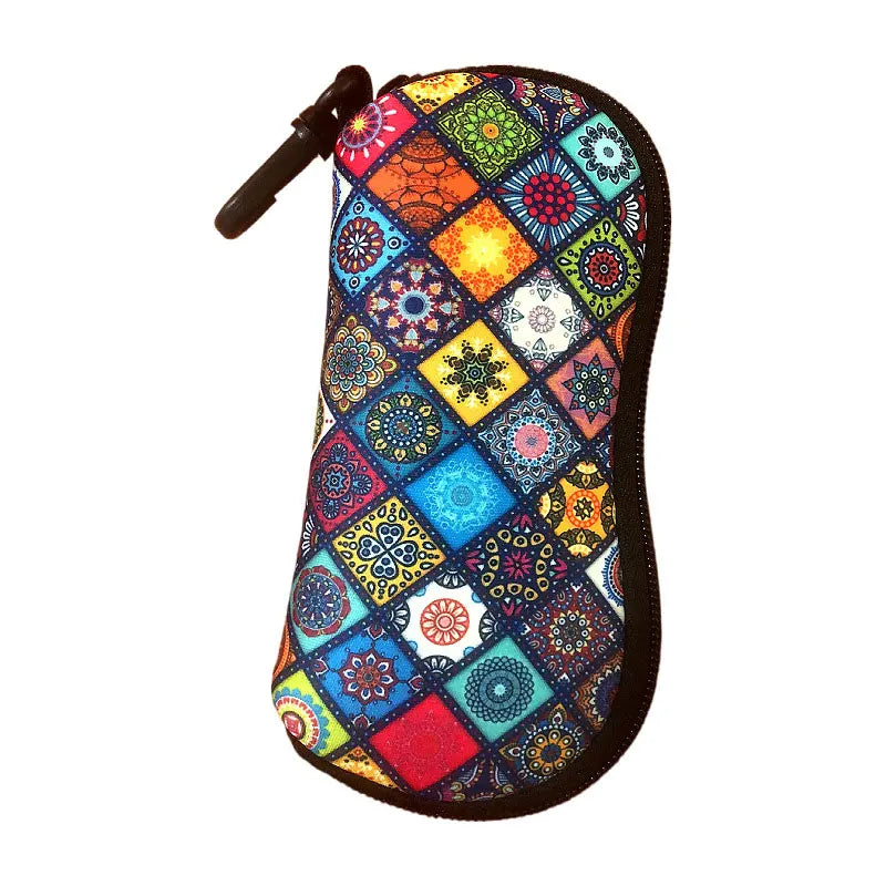 Premium Soft Sunglass Case - Neoprene Pouch with Belt Clip
