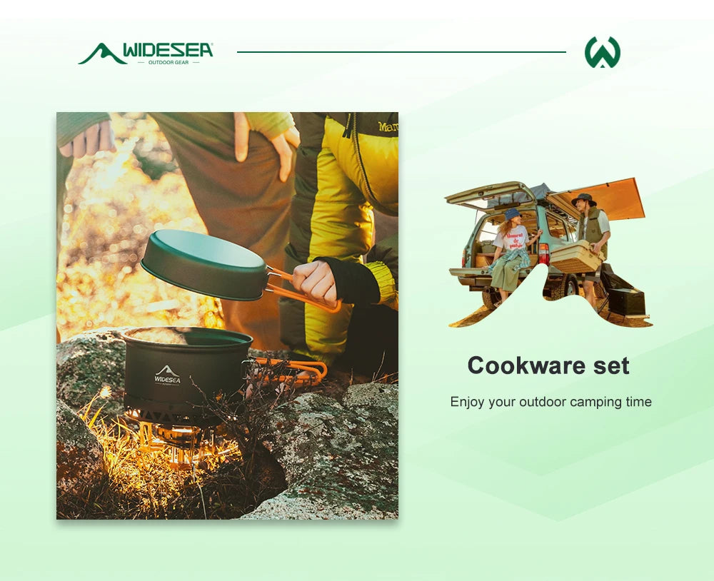 Premium Outdoor Camping Cookware Set - Portable & Durable