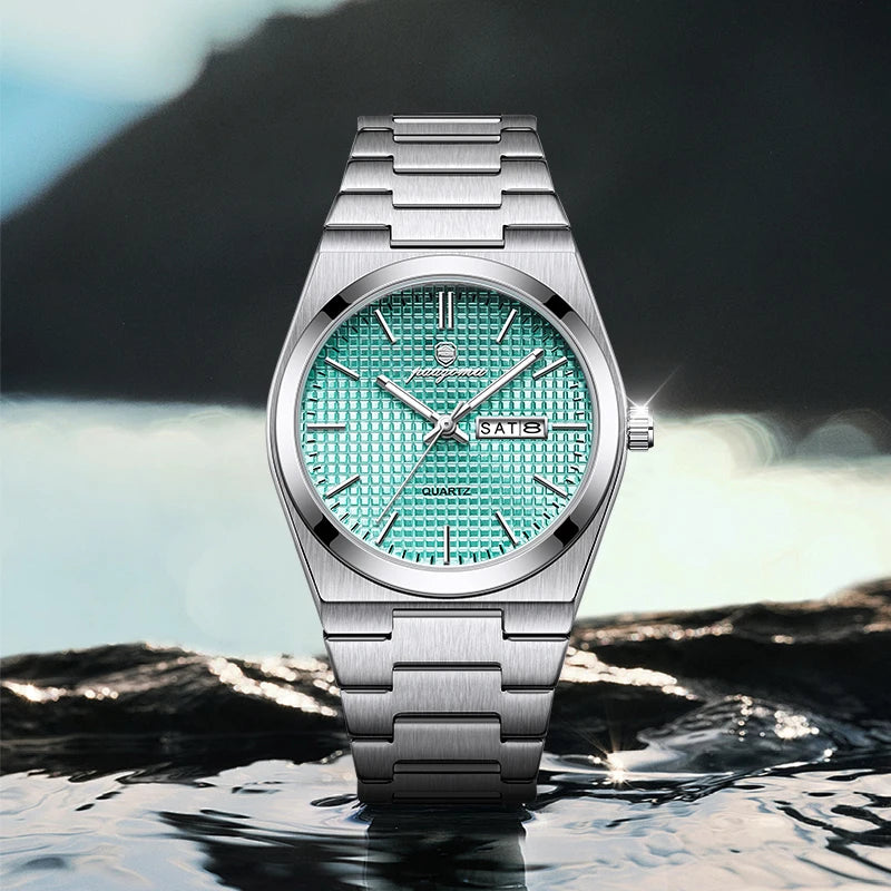 Luxury Men's Quartz Watch - Waterproof Chronograph Timepiece
