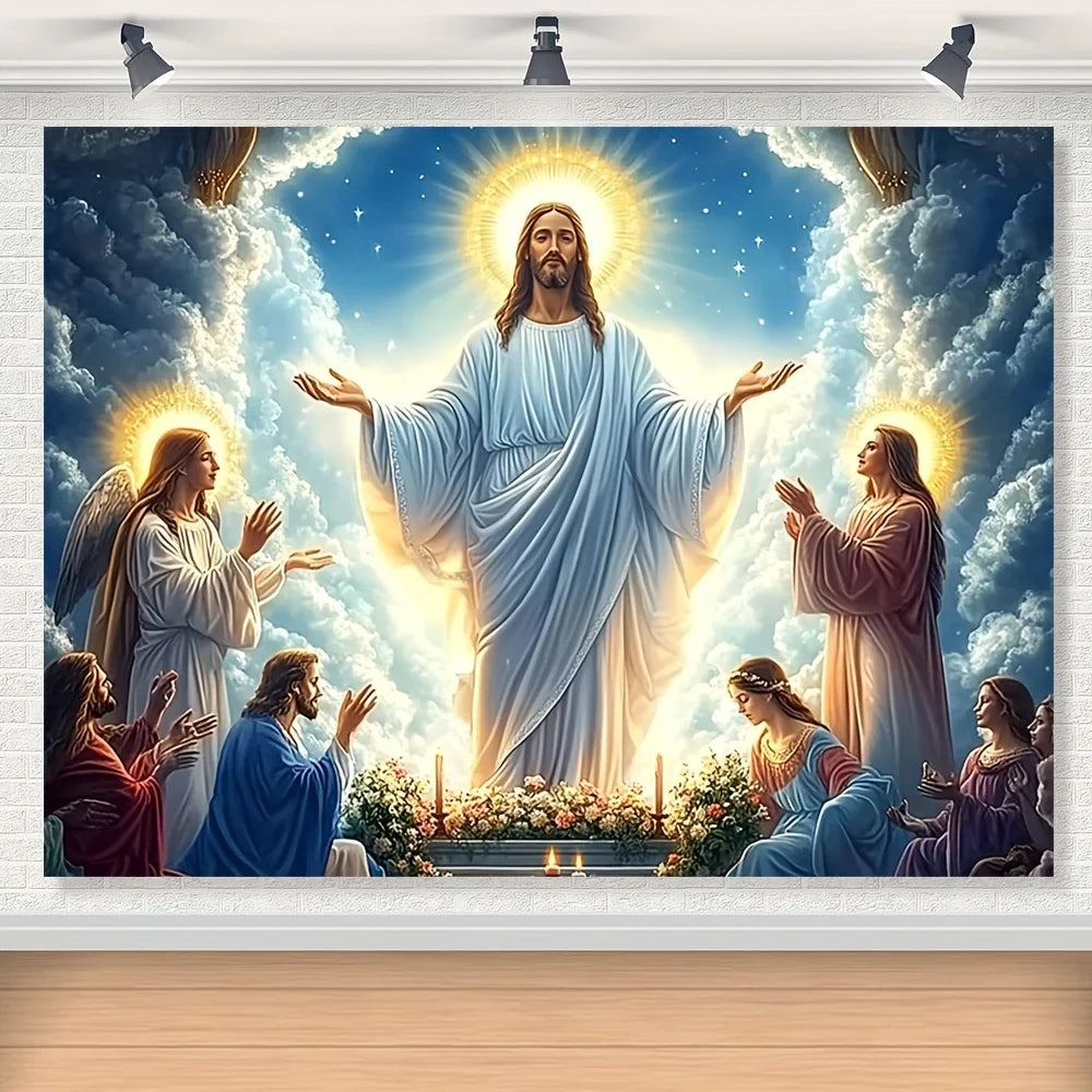 Premium Jesus Mary Tapestry - Sacred Wall Decor