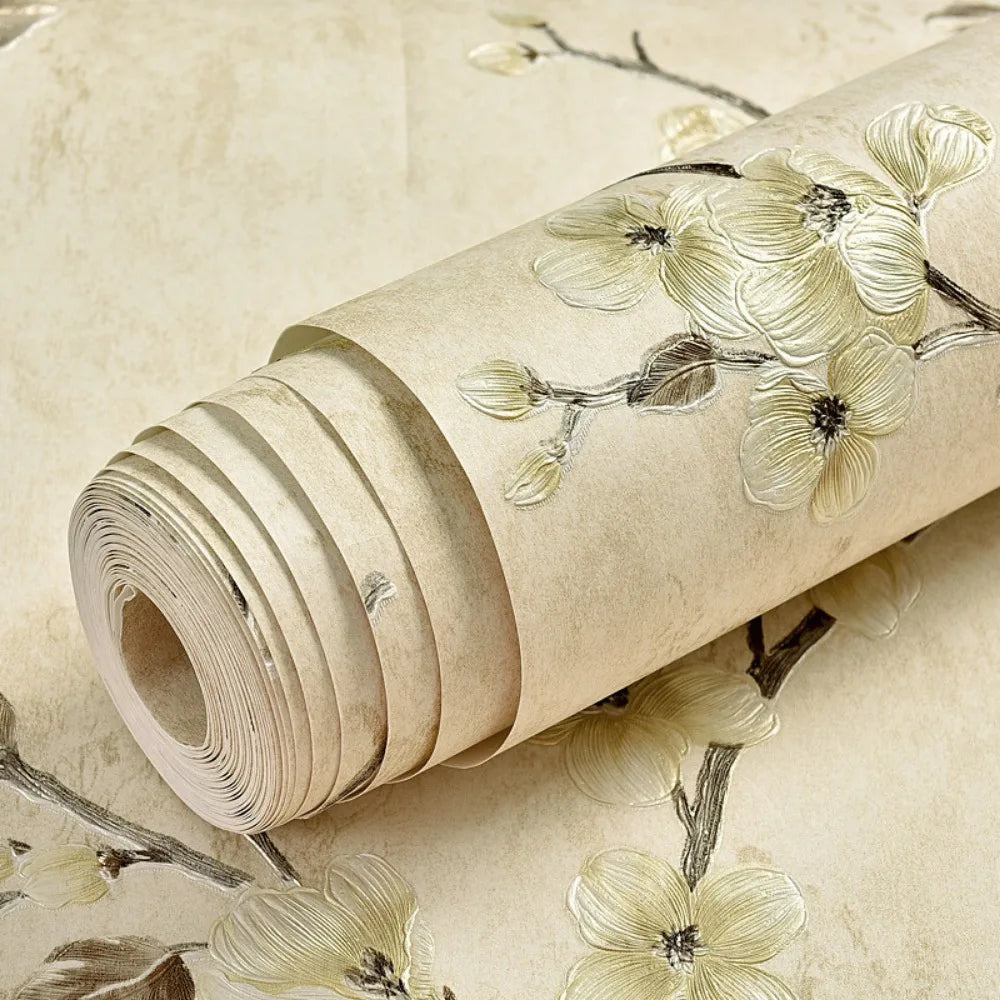 Elegant 3D Flower Wall Stickers - Self-Adhesive Decor