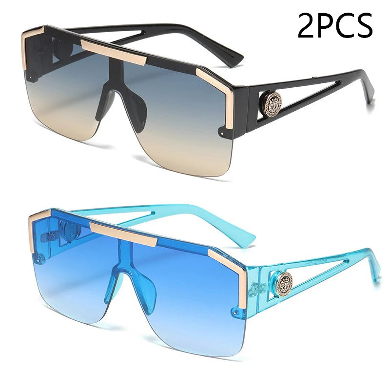 Premium Oversized Square Sunglasses - UV400 Gradient Lenses