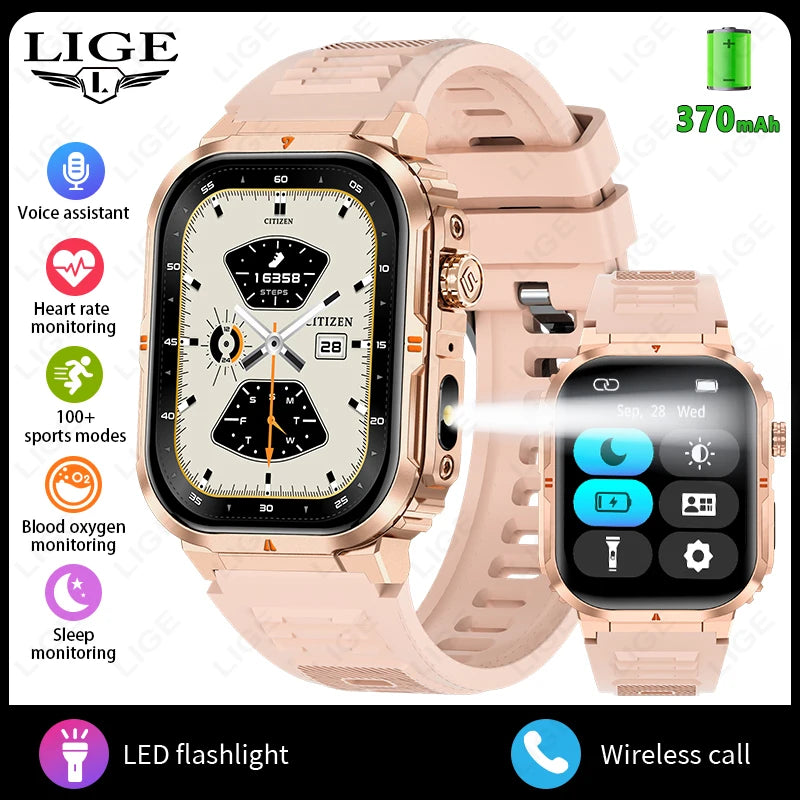 Ultimate Smart Watch For Men - IP68 Waterproof & Health Monitor