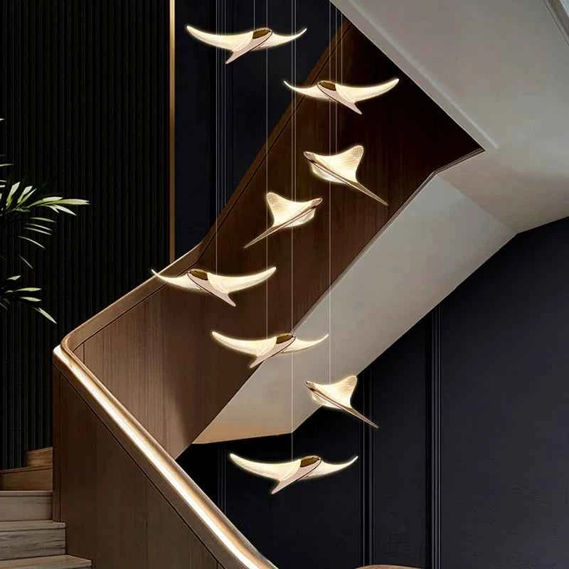 Luxury Modern Acrylic LED Chandelier - Elegant Villa Lighting