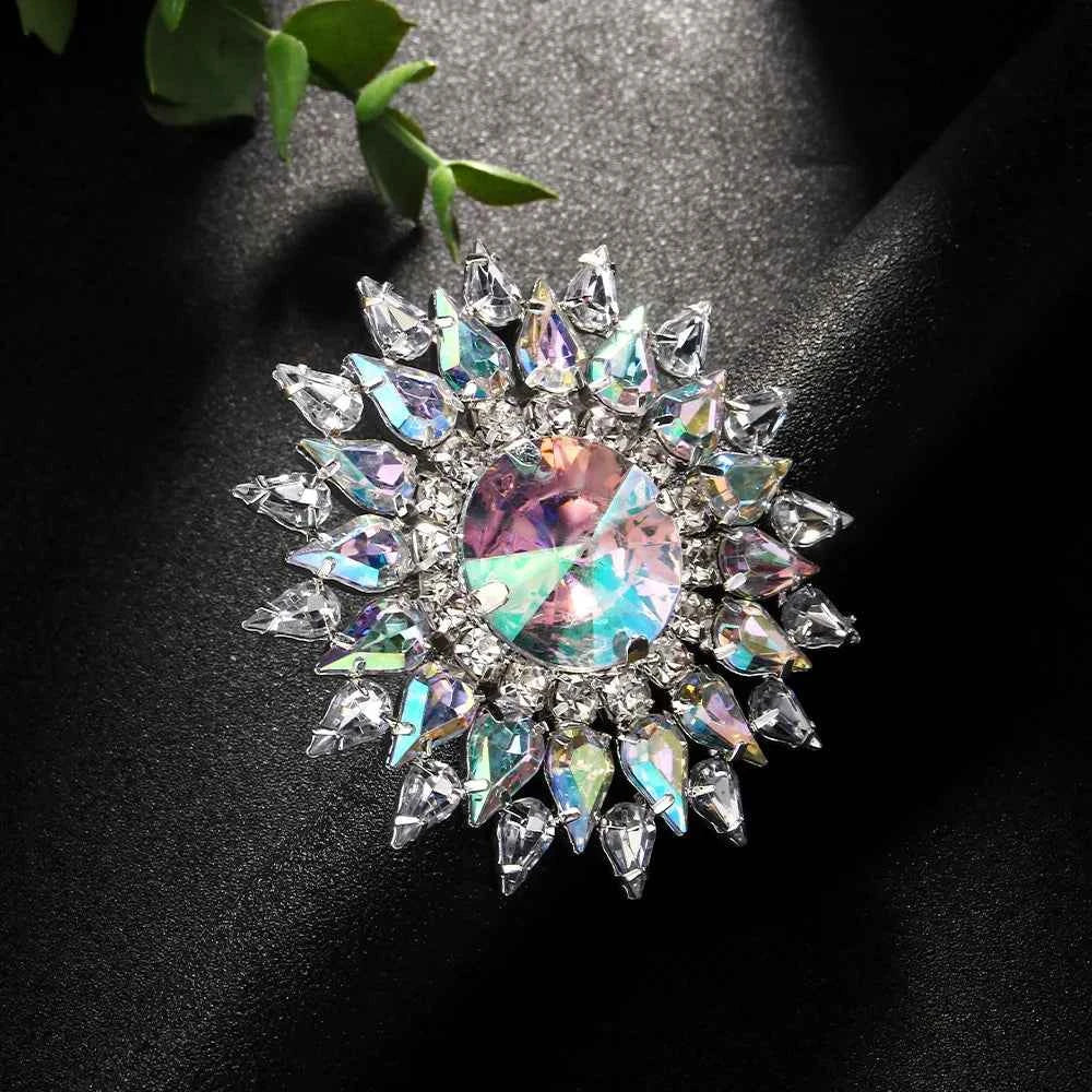 Luxury Y2K Geometric Ring - Exaggerated Statement Party Jewelry