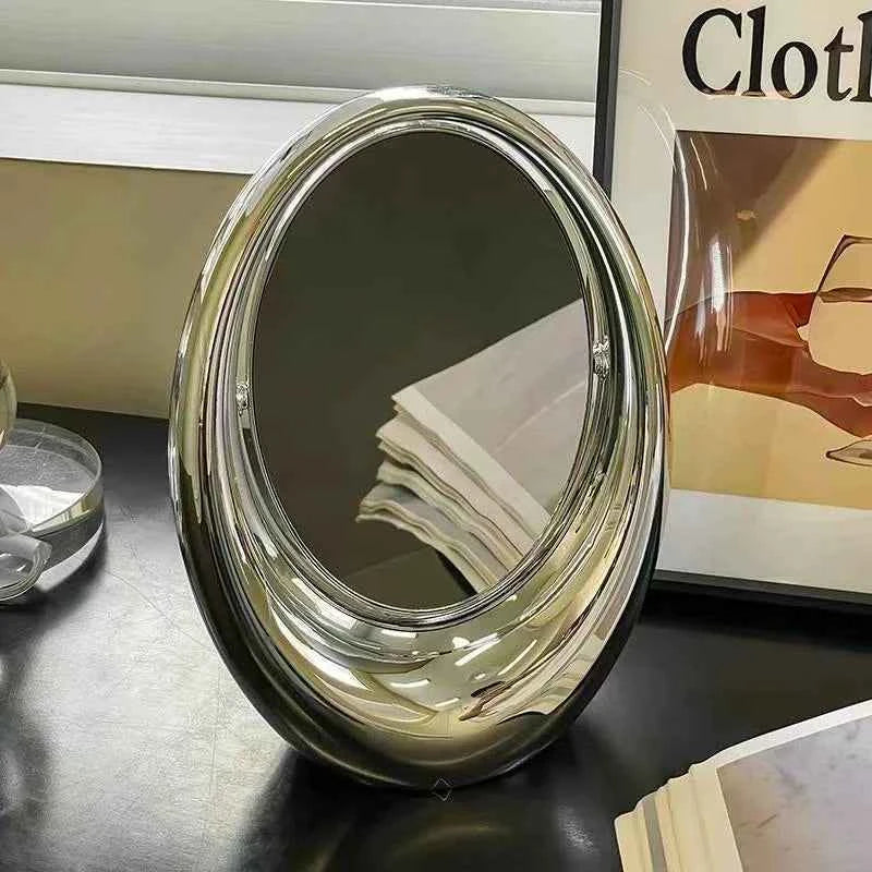 Luxury Double-Sided Rotating Desktop Makeup Mirror