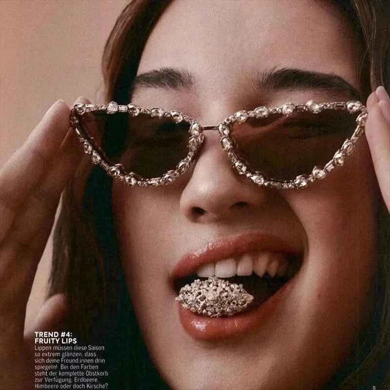 Luxury Vintage Cat Eye Sunglasses - UV400 Metal Frame