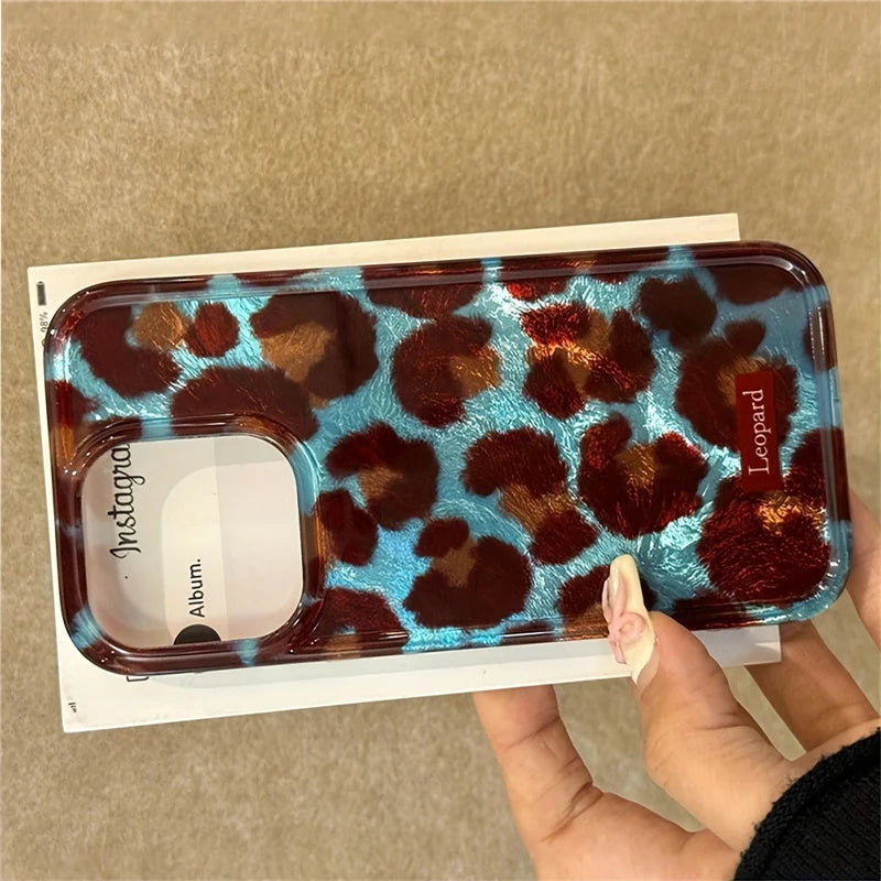 Elegant Leopard Print iPhone Case - Soft & Shockproof